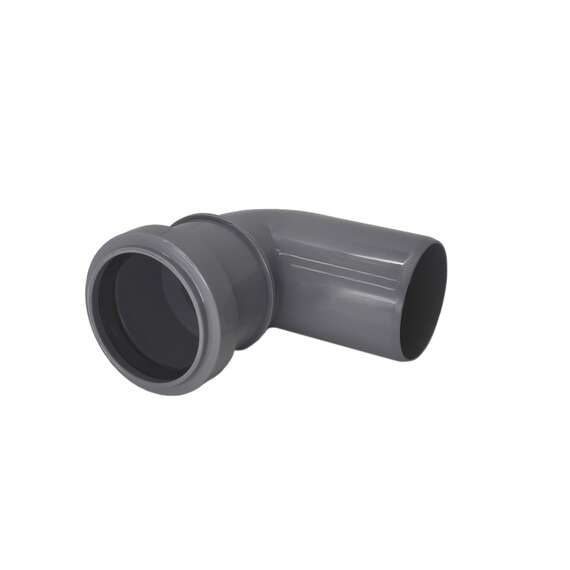 Отвод внутр. канализация D 50x87° ПОЛИТЭК, фото , изображение 2