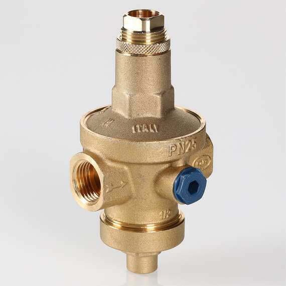 Редуктор давления регулируемый мембранный (аналог VT.085.N.05) 3/4" 1-7 бар VALTEC, Диаметр подключения редуктора: 3/4", фото , изображение 2