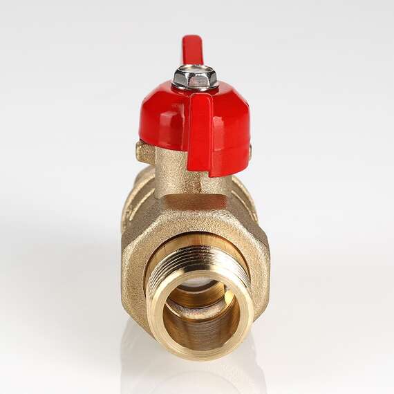 Кран шаровой VALTEC СТАНДАРТ PN 40 с полусгоном латунь 1/2" бабочка, Размер запорной арматуры: 1/2", фото , изображение 3