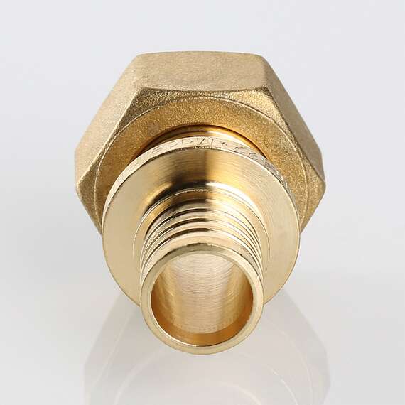 Муфта надвижная с накидной гайкой 25(3,5) мм х 3/4" VALTEC, Диаметр трубы МП: 25, Размер аксиального фитинга: 25(3,5) х 3/4", фото , изображение 3