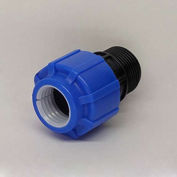 Муфта ПЭ с НР 25x1" ТПК-АКВА, фото , изображение 3