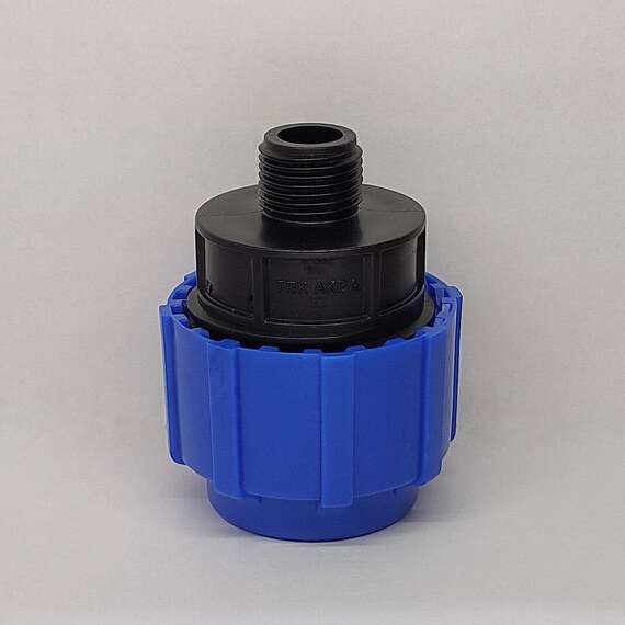 Муфта ПЭ с НР 32x1/2" ТПК-АКВА, фото , изображение 2