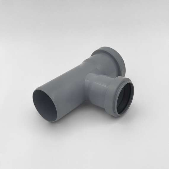 Тройник внутр. канализация D 50x40 угол 87° Lammin, Диаметр канализационной трубы: 50, Размер тройника канализации: D 50x40 угол 87°, фото , изображение 2