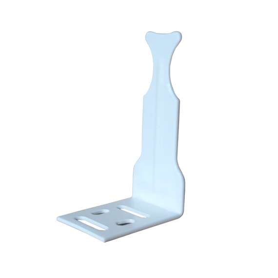 Кронштейн радиаторный угловой  белый универсальный, фото , изображение 2