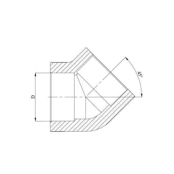 Угол полипропиленовый 45° 25 сер. HEISSKRAFT, Диаметр трубы ППР: 25, фото , изображение 2