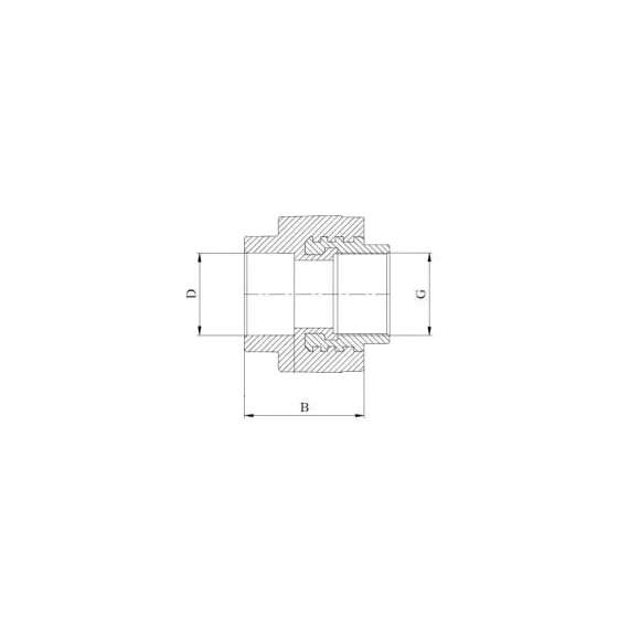 Муфта полипропиленовая резьбовая под ключ с металлической ВР 50x1 1/2"  сер. HEISSKRAFT, Диаметр трубы ППР: 50, Размер под ключ с металлической ВР: 50x1 1/2", фото , изображение 2 Муфта полипропиленовая резьбовая под ключ с металлической ВР 50x1 1/2"  сер. HEISSKRAFT, Диаметр трубы ППР: 50, Размер под ключ с металлической ВР: 50x1 1/2", фото , изображение 2