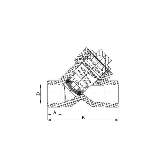 Клапан полипропиленовый обратный 25x3/4" сер. HEISSKRAFT, Размеры ППР с дюймами: 25x3/4", Диаметр трубы ППР: 25, фото , изображение 2 Клапан полипропиленовый обратный 25x3/4" сер. HEISSKRAFT, Размеры ППР с дюймами: 25x3/4", Диаметр трубы ППР: 25, фото , изображение 2