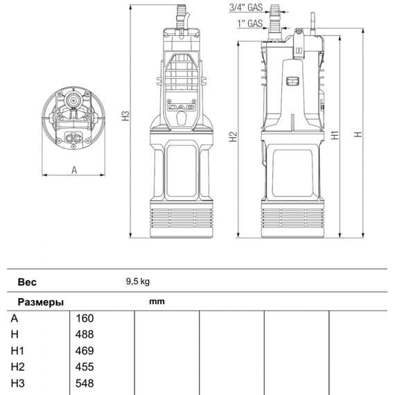 Насос скважинный DIVERTRON 650  DAB, фото , изображение 2