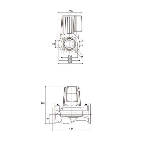 Насос циркуляционный GRS40/10F PUMPMAN, фото , изображение 2