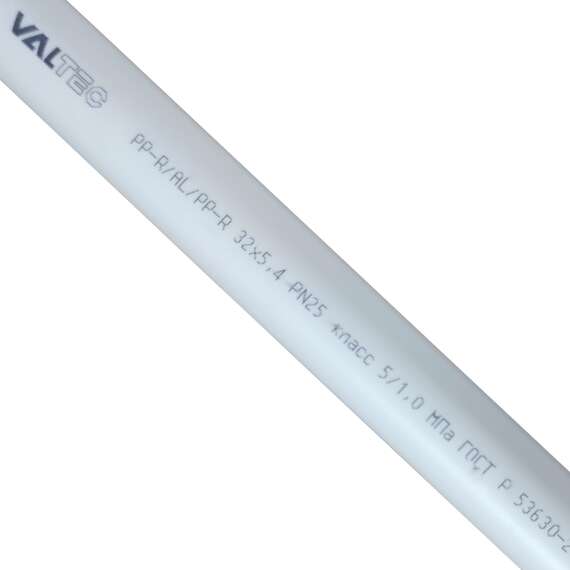 Труба полипропиленовая Ф32x5.4 PN25 бел. алюминий VALTEC, Диаметр трубы ППР: 32, фото , изображение 3