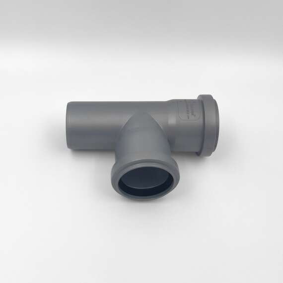 Тройник внутр. канализация D 50x50 угол 87° Lammin, Диаметр канализационной трубы: 50, Размер тройника канализации: D 50x50 угол 87°, фото , изображение 3