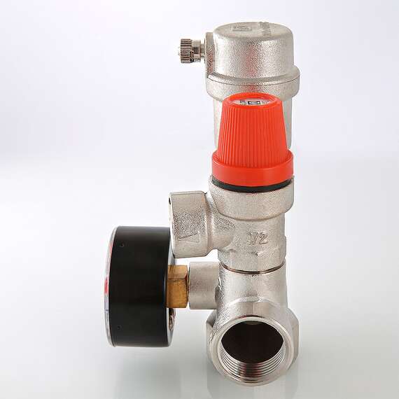 Группа безопасности котла (c манометрами 0-4 бар) 1" VALTEC, фото , изображение 2