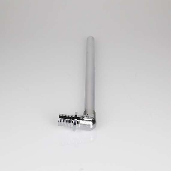 Угольник с хромированной латунной трубкой короткий 16(2,2) х 15, L300 мм VALTEC, Диаметр трубы МП: 16, Размер аксиального фитинга: 16(2,2) х 15, L300 мм, фото , изображение 2