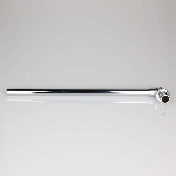 Угольник с хромированной латунной трубкой короткий 16(2,2) х 15, L300 мм VALTEC, Диаметр трубы МП: 16, Размер аксиального фитинга: 16(2,2) х 15, L300 мм, фото , изображение 3