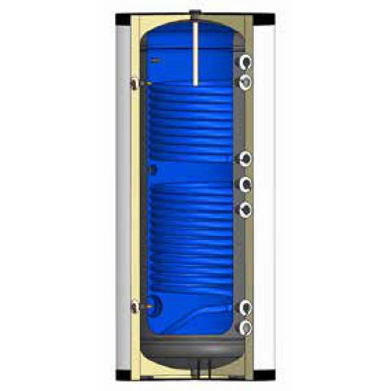 Бойлер косвенного нагрева WBC-HT-200 (2 змеевика) EVAN 200 л вертикальный напольный, фото , изображение 2