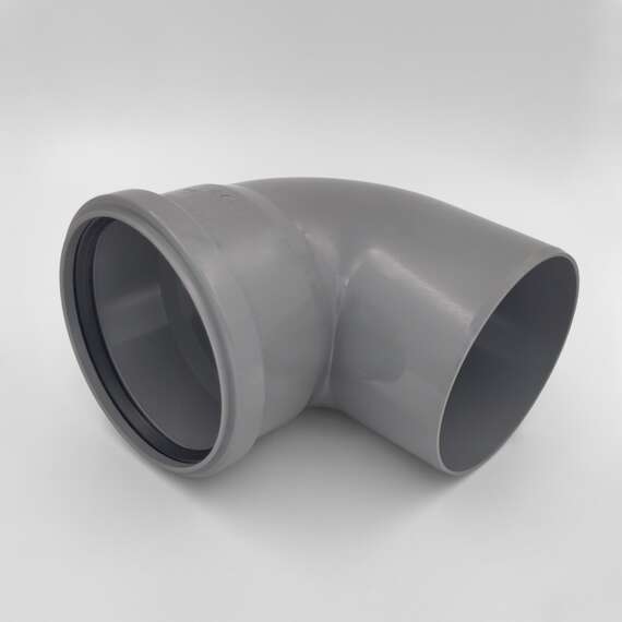 Отвод внутр. канализация D 110x87° Lammin, Диаметр канализационной трубы: 110, Угол наклона: 87°, фото , изображение 2