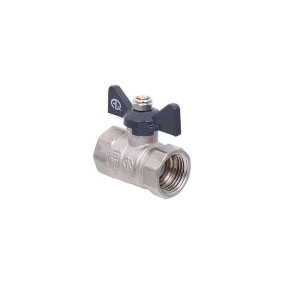 Кран шаровой AQUALINK ВР-ВР  3/4" бабочка, Размер запорной арматуры: 3/4", фото 