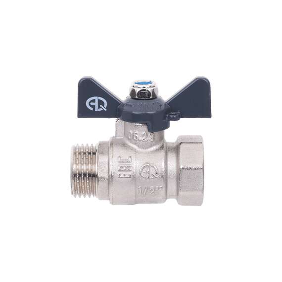 Кран шаровой AQUALINK ВР-НР  1/2" бабочка, Размер запорной арматуры: 1/2", фото , изображение 4