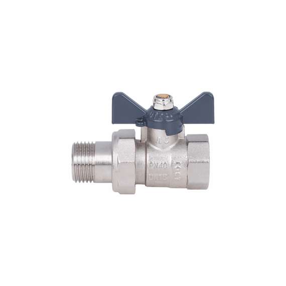 Кран шаровой AQUALINK со сгоном ВР-НР  3/4" бабочка, Размер запорной арматуры: 3/4", фото , изображение 2