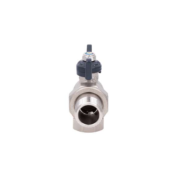 Кран шаровой AQUALINK угловой со сгоном ВР-НР  1/2" бабочка, Размер запорной арматуры: 1/2", фото , изображение 2 Кран шаровой AQUALINK угловой со сгоном ВР-НР  1/2" бабочка, Размер запорной арматуры: 1/2", фото , изображение 2