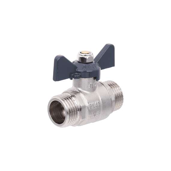 Кран шаровой AQUALINK НР-НР  1/2" бабочка, фото , изображение 3