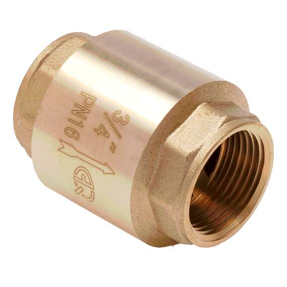 Обратный клапан с латунным золотником 3/4" AQUALINK, Размер: 3/4", фото 