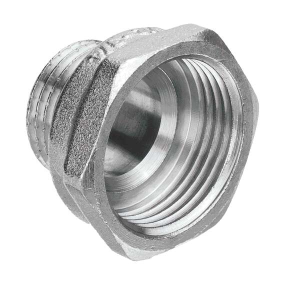 Переходник ВН-НР никель 1 1/2"x1" AQUALINK, Размер перехода: 1 1/2"x1", фото , изображение 2