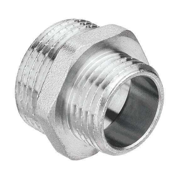 Ниппель переходной никель 1"x1/2" AQUALINK, Диаметр: 1", Размер перехода: 1"x1/2", фото 