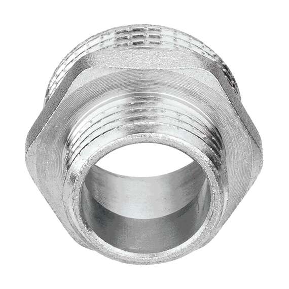 Ниппель переходной никель 1"x1/2" AQUALINK, Диаметр: 1", Размер перехода: 1"x1/2", фото , изображение 3