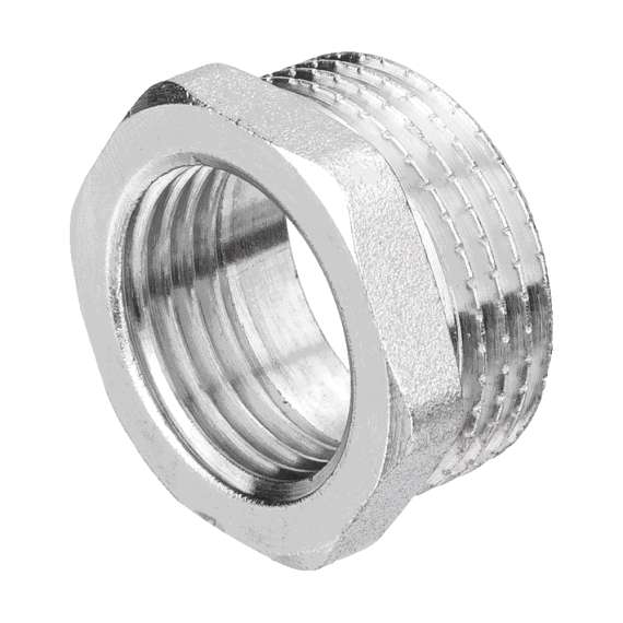 Футорка НР-ВР никель 1 1/2"x3/4" AQUALINK, Диаметр: 1 1/2", Размер футорки: 1 1/2"x3/4", фото 