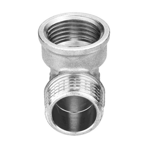 Угольник ВР-НР никель 3/4" 90° AQUALINK, Диаметр: 3/4", фото , изображение 3