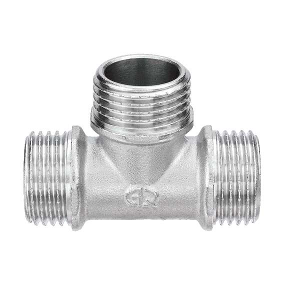 Тройник НР-НР-НР никель 1/2" AQUALINK, Диаметр: 1/2", фото , изображение 2