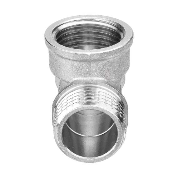 Тройник переходной НР-ВР-НР никель 3/4" AQUALINK, фото , изображение 2