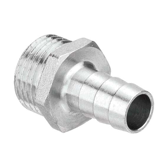 Штуцер для шланга НР никель 1/2"x16 AQUALINK, Диаметр: 1/2", Размер штуцера: 1/2"x16, фото 