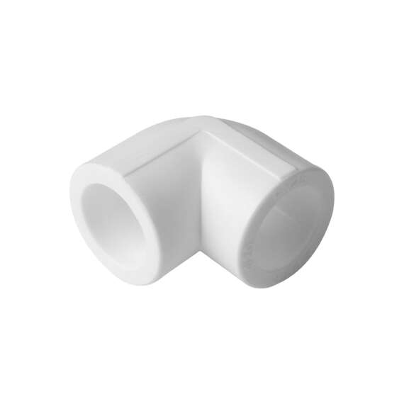 Угол полипропиленовый 90° 40 бел. AQUALINK, Диаметр трубы ППР: 40, фото , изображение 2