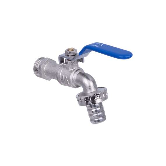 Кран шаровой AQUALINK ECO со штуцером 1/2" ручка, фото 