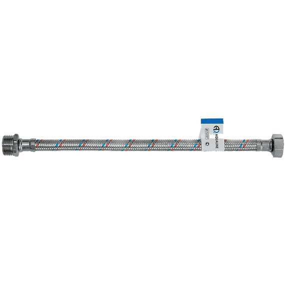Гибкая подводка для воды 80см G1/2"ВР-G1/2"НР ст/гайка AQUALINE, Длина гибкой подводки (см): 80, фото 
