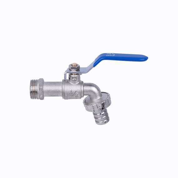 Кран шаровой AQUALINK ECO со штуцером 3/4" ручка, Размер запорной арматуры: 3/4", фото 