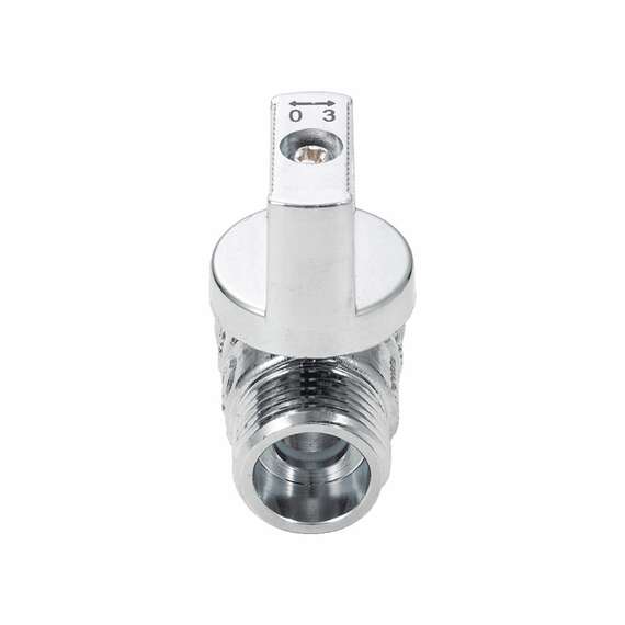 Кран шаровой AQUALINK МИНИ НР-НР хром 1/2"x3/4" флажок, фото , изображение 3