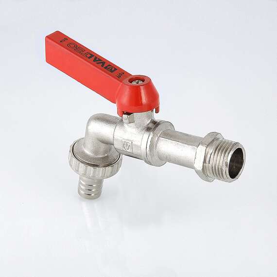 Кран шаровой VALTEC со штуцером 1/2" ручка, Размер запорной арматуры: 1/2", фото , изображение 2