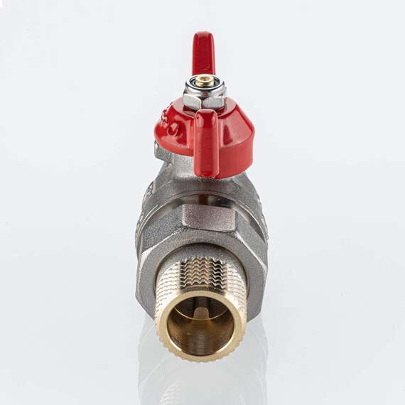 Кран шаровой VALTEC BASE-ГОСТ с полусгоном НР-НР  3/4" бабочка, фото , изображение 2