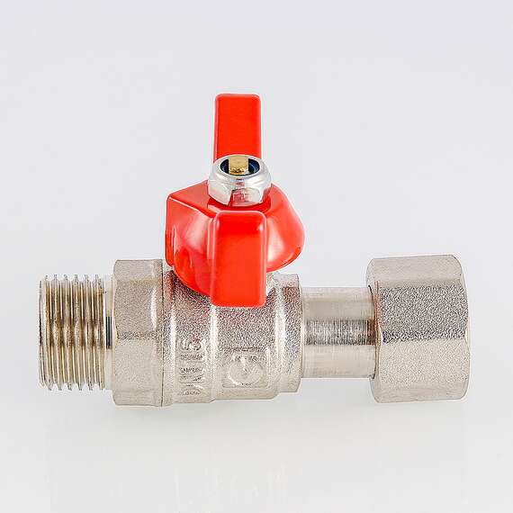 Кран шаровой VALTEC для подключения манометра с наружной резьбой 1/2" бабочка, Размер запорной арматуры: 1/2", фото , изображение 3