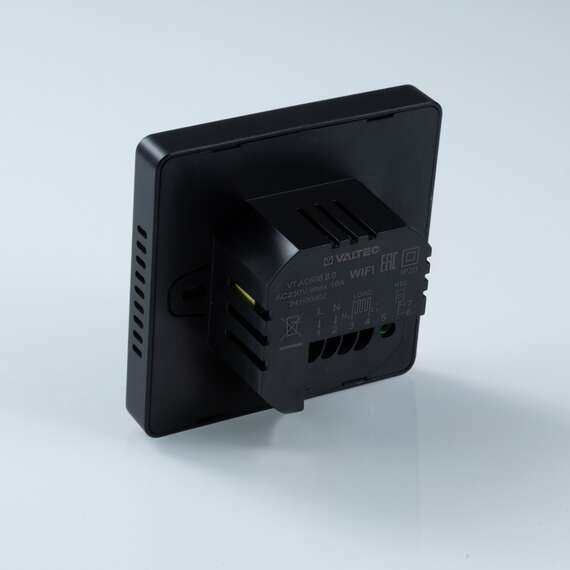 Хронотермостат комнатный с WIFI для электрического теплого пола (черный) VALTEC, фото , изображение 3