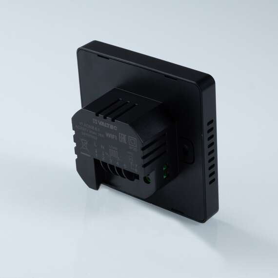 Хронотермостат комнатный с WIFI для электрического теплого пола (черный) VALTEC, фото , изображение 2