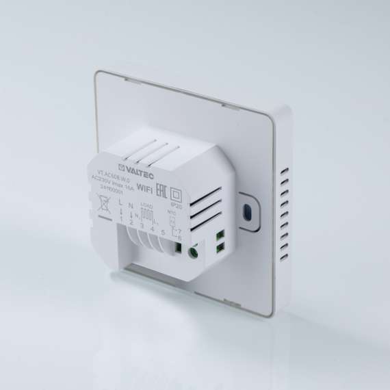 Хронотермостат комнатный с WIFI для электрического теплого пола (белый) VALTEC, фото , изображение 3