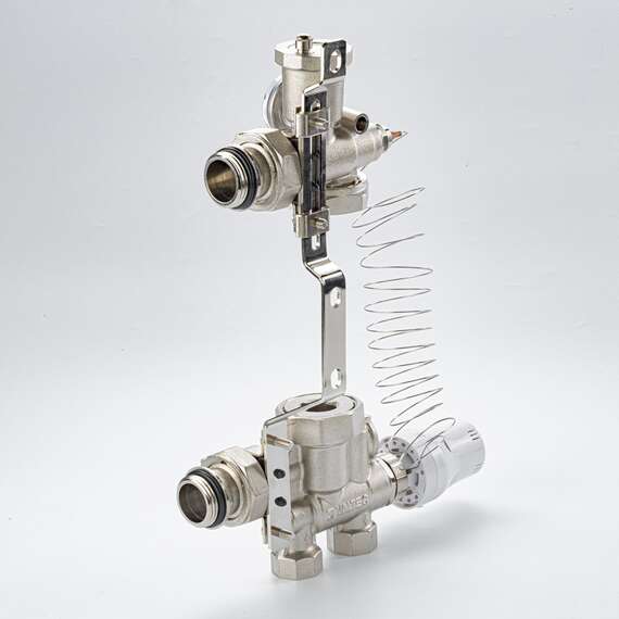 Насосно-смесительный узел VALTEC, c нижним подключением, без насоса 130 мм VALTEC, фото , изображение 5