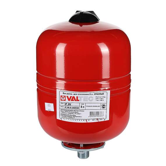 Бак расширительный для отопления 200 л красный VALTEC, Объем бака: 200 л, фото 