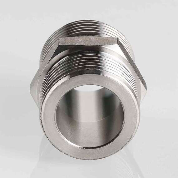 Ниппель нерж сталь  1"х1" VALTEC, Размер фитинга из нерж стали: 1"х1", фото , изображение 2