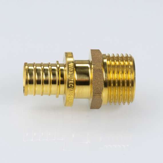 Муфта надвижная с переходом на наружную резьбу 32(4,4) х 1" VALTEC, Диаметр трубы МП: 32, Размер аксиального фитинга: 32(4,4) х 1", фото , изображение 3