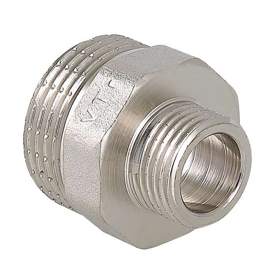 Ниппель переходной никель 1 1/4"x1/2" VALTEC, Диаметр: 1 1/4", Размер перехода: 1 1/4"x1/2", фото 